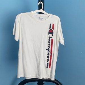 Medium White Champions Short Sleeve Tee